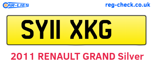 SY11XKG are the vehicle registration plates.