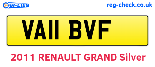 VA11BVF are the vehicle registration plates.