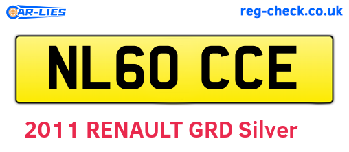 NL60CCE are the vehicle registration plates.
