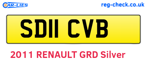 SD11CVB are the vehicle registration plates.