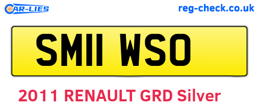 SM11WSO are the vehicle registration plates.