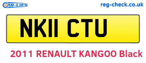 NK11CTU are the vehicle registration plates.