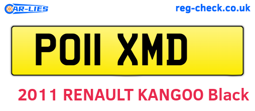 PO11XMD are the vehicle registration plates.