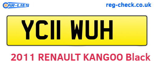 YC11WUH are the vehicle registration plates.