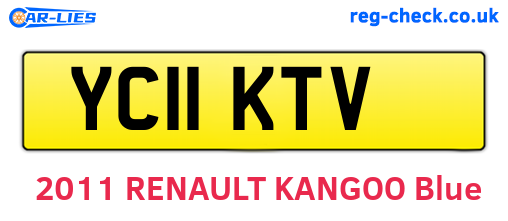 YC11KTV are the vehicle registration plates.