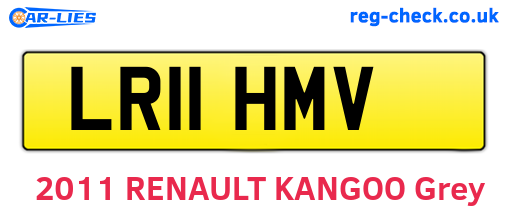LR11HMV are the vehicle registration plates.