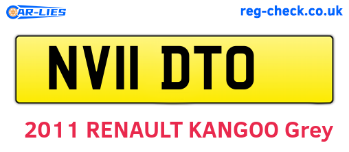 NV11DTO are the vehicle registration plates.