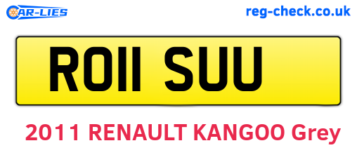 RO11SUU are the vehicle registration plates.
