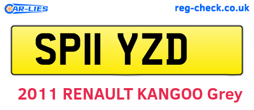 SP11YZD are the vehicle registration plates.