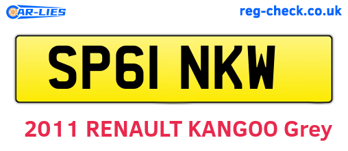 SP61NKW are the vehicle registration plates.