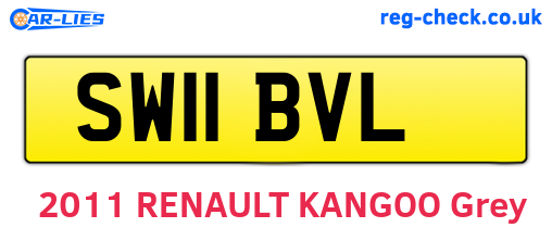 SW11BVL are the vehicle registration plates.