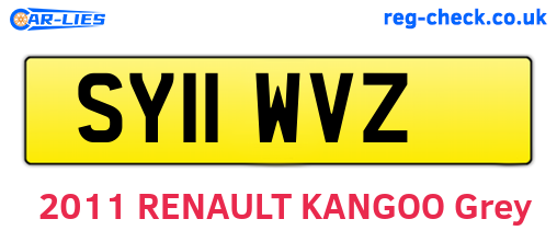 SY11WVZ are the vehicle registration plates.