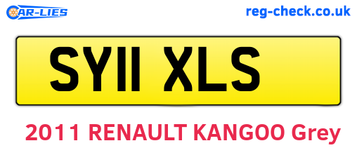SY11XLS are the vehicle registration plates.