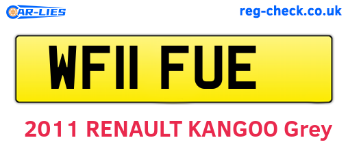 WF11FUE are the vehicle registration plates.