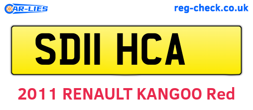 SD11HCA are the vehicle registration plates.