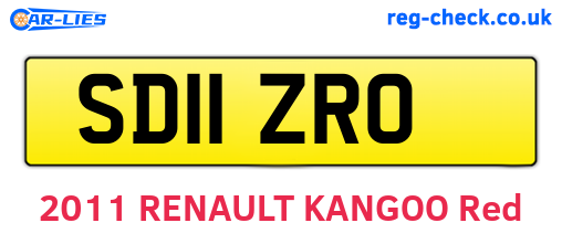 SD11ZRO are the vehicle registration plates.