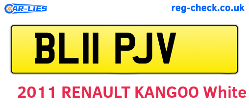 BL11PJV are the vehicle registration plates.
