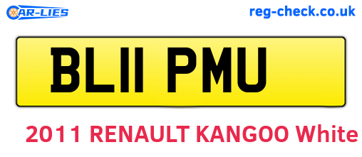BL11PMU are the vehicle registration plates.