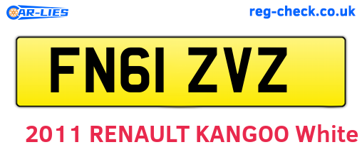 FN61ZVZ are the vehicle registration plates.