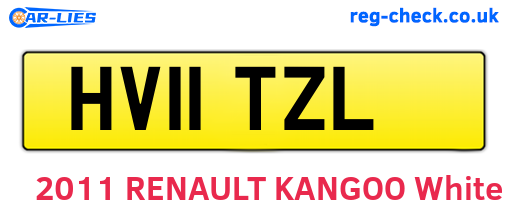HV11TZL are the vehicle registration plates.
