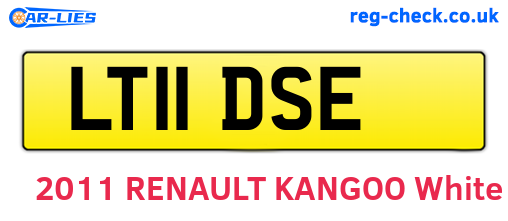 LT11DSE are the vehicle registration plates.