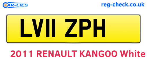 LV11ZPH are the vehicle registration plates.