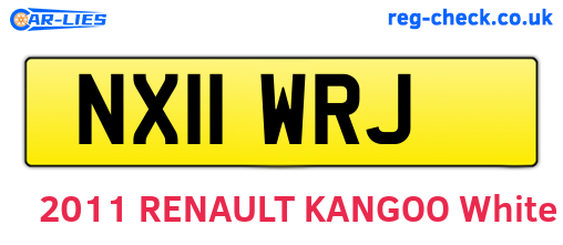 NX11WRJ are the vehicle registration plates.