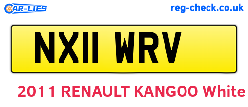 NX11WRV are the vehicle registration plates.