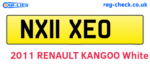 NX11XEO are the vehicle registration plates.