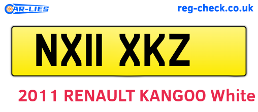 NX11XKZ are the vehicle registration plates.