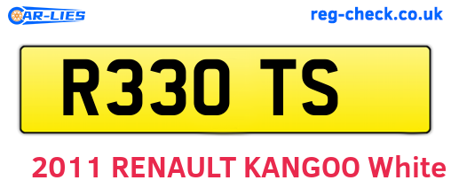 R33OTS are the vehicle registration plates.