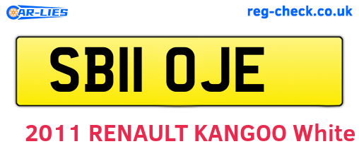 SB11OJE are the vehicle registration plates.