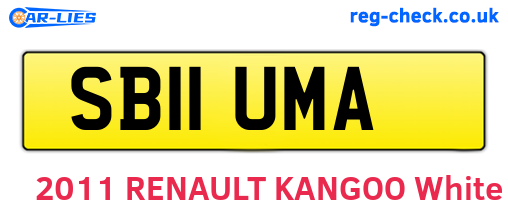 SB11UMA are the vehicle registration plates.