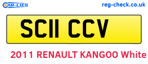 SC11CCV are the vehicle registration plates.