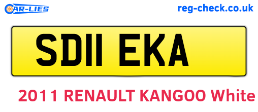 SD11EKA are the vehicle registration plates.