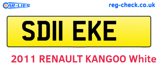 SD11EKE are the vehicle registration plates.