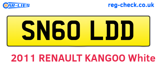SN60LDD are the vehicle registration plates.