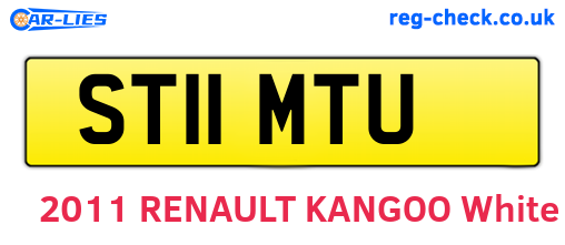 ST11MTU are the vehicle registration plates.
