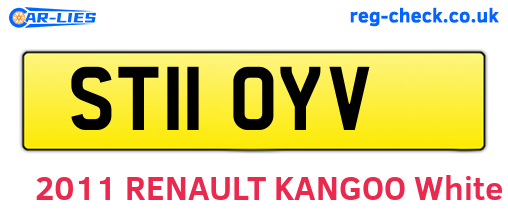 ST11OYV are the vehicle registration plates.