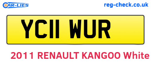 YC11WUR are the vehicle registration plates.