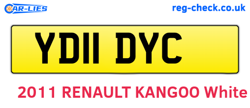 YD11DYC are the vehicle registration plates.