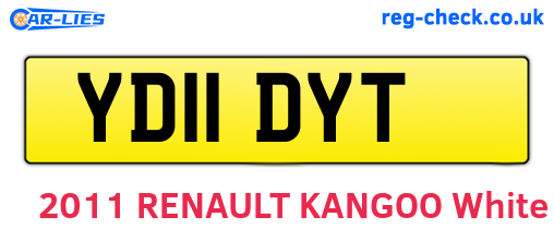 YD11DYT are the vehicle registration plates.