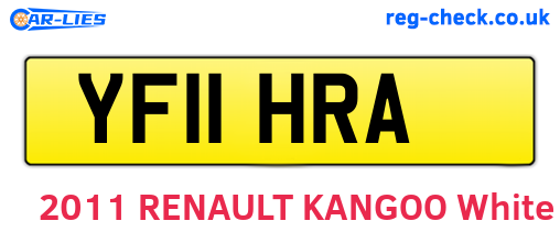 YF11HRA are the vehicle registration plates.