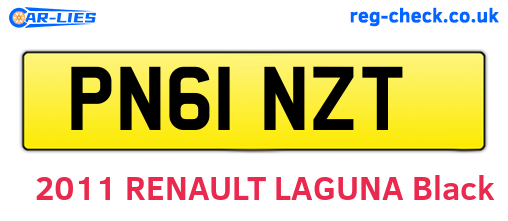 PN61NZT are the vehicle registration plates.
