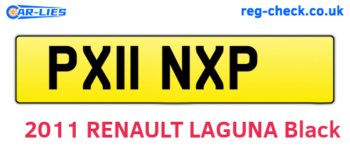 PX11NXP are the vehicle registration plates.