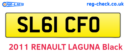 SL61CFO are the vehicle registration plates.