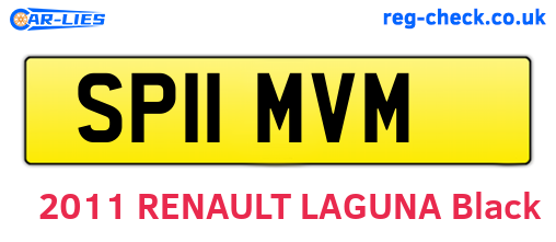 SP11MVM are the vehicle registration plates.