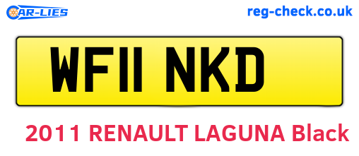 WF11NKD are the vehicle registration plates.