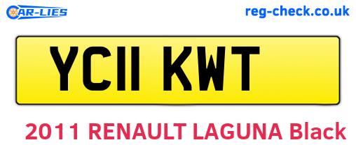 YC11KWT are the vehicle registration plates.