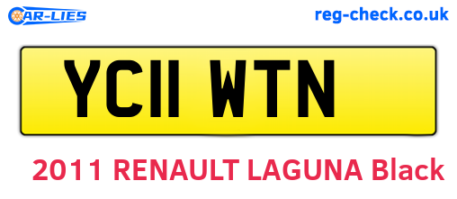 YC11WTN are the vehicle registration plates.